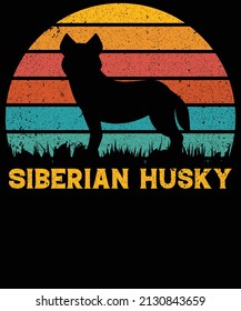 Siberian Husky dog lovers t-shirts design