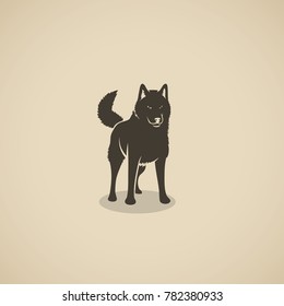 Siberian Husky dog - vector illustration