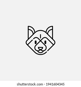 Siberian Husky Icon Sign Vector,Symbol, Logo Illustration For Web And Mobile