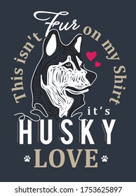 Siberian husky lover poster art