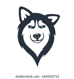 Siberian husky stickers. Dog in different emotions. Illustrations for prints, logos, websites, and apps.