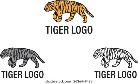 Siberian tiger or Amur tiger logo