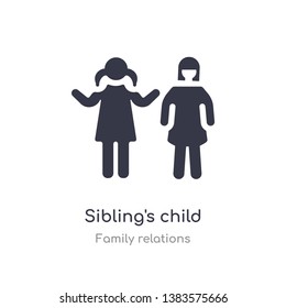 sibling's child icon. isolated sibling's child icon vector illustration from family relations collection. editable sing symbol can be use for web site and mobile app
