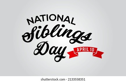 Siblings Day. Siblings love template for banner, card, poster, background.
