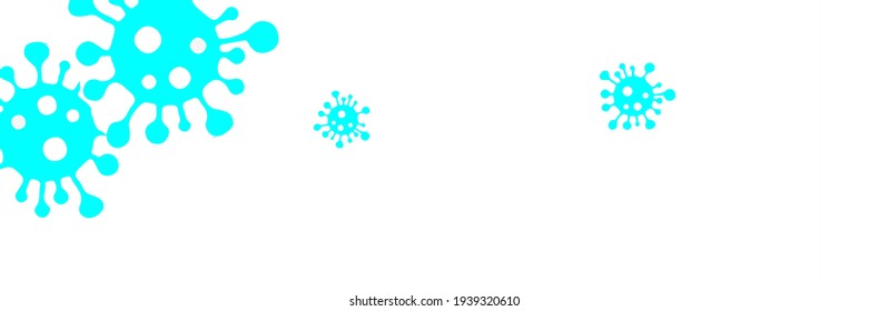 Sick Bright Coronavirus Blue Healthcare Science White Pandemic Vector. Covid-19 Vibrant Medicine Turquoise Quarantine Vivid Virus Illustration. Test Neon Danger Sign Epidemic Background.