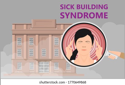 Sick Building Syndrome affect houses nausea SBS air work poor dust toxic molds ozone spore fungi tract radon health office reside indoor fungus effect carbon