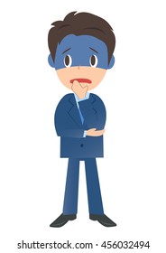 Sick businessman