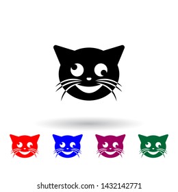 sick cat multi color icon. Elements of cat smile set. Simple icon for websites, web design, mobile app, info graphics