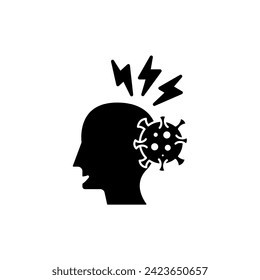 icono de línea de concepto de enfermedad. Ilustración de elemento simple. diseño de símbolos de esquema de concepto de enfermedad.