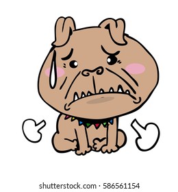 Sick dog