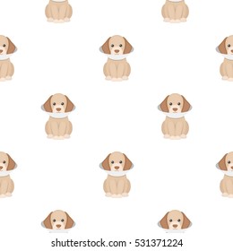 Sick dog vector illustration icon in cartoon design