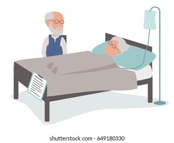 2,483 Sick man bed wife Images, Stock Photos & Vectors | Shutterstock