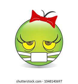 Sick Emoji Vector
