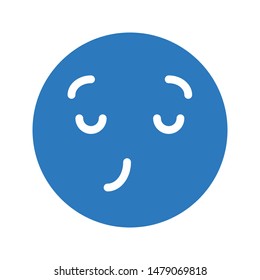 sick face glyph colour vector icon