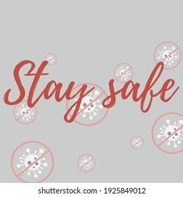 Sick Grey Epidemic Silver Quarantine Healthcare Take Care Wallpaper. Coronavirus Virus Stop Covid Test Red Pandemic Wish Backdrop. Type Asian Flue Gray Covid-19 Stay Safe Danger Sign Illustration.