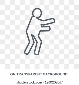 sick human icon. Trendy flat vector sick human icon on transparent background from Feelings collection. High quality filled sick human symbol use for web and mobile