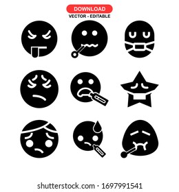 sick icon or logo isolated sign symbol vector illustration - Collection of high quality black style vector icons
