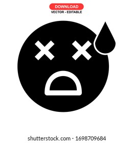 sick icon or logo isolated sign symbol vector illustration - high quality black style vector icons
