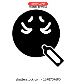 sick icon or logo isolated sign symbol vector illustration - high quality black style vector icons
