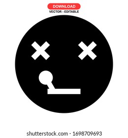 sick icon or logo isolated sign symbol vector illustration - high quality black style vector icons
