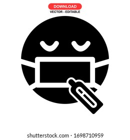 sick icon or logo isolated sign symbol vector illustration - high quality black style vector icons
