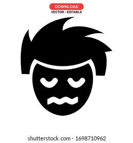 sick icon or logo isolated sign symbol vector illustration - high quality black style vector icons
