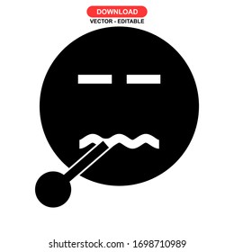 sick icon or logo isolated sign symbol vector illustration - high quality black style vector icons
