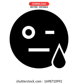 sick icon or logo isolated sign symbol vector illustration - high quality black style vector icons
