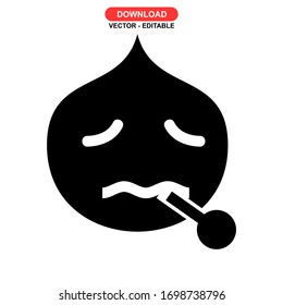 sick icon or logo isolated sign symbol vector illustration - high quality black style vector icons
