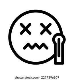sick icon or logo isolated sign symbol vector illustration - high quality black style vector icons
