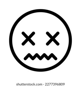 icono enfermo o logotipo símbolo de signo aislado ilustración vectorial - iconos vectoriales de estilo negro de alta calidad
