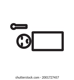 sick icon or logo vector illustration of isolated sign symbol, vector illustration with high quality black outline.