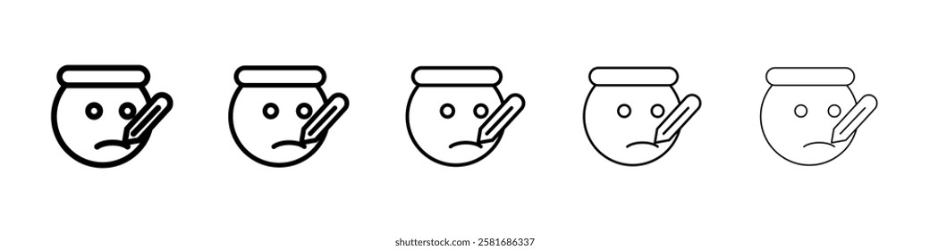 Sick icon Vector logo sign