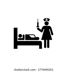 Enfermedad enfermada Gripe Frío Estornudar icono del paciente