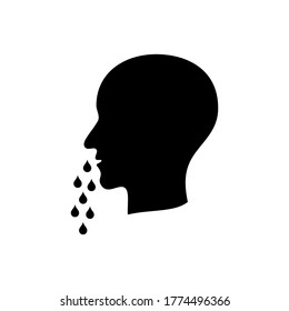 Sick ill Flu Cold Sneeze Patient Icon