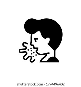 Sick ill Flu Cold Sneeze Patient Icon