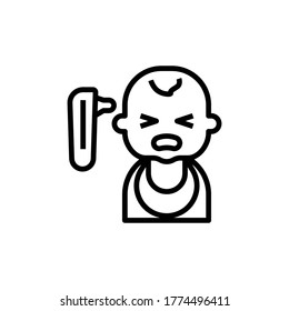 Sick ill Flu Cold Sneeze Patient Icon
