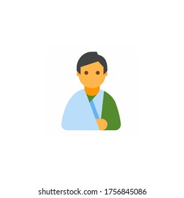 sick Illustration Vector of flat design Perfect for medical icon