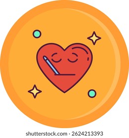 Sick Line vector Icon Design