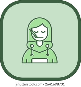 Sick Line vector Icon Design
