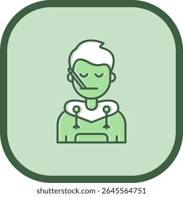 Sick Line vector Icon Design
