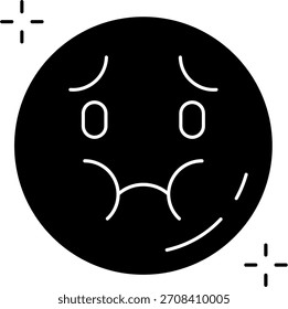 Diseño de icono de Vector de línea enferma