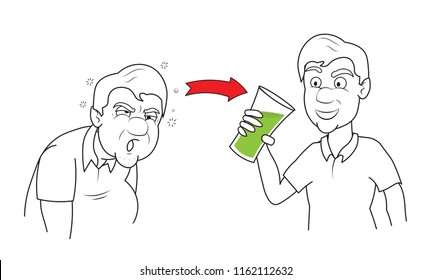 219 Sick man drinking water Stock Illustrations, Images & Vectors ...