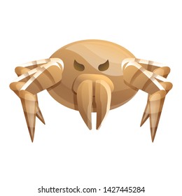 Sick mite icon. Cartoon of sick mite vector icon for web design isolated on white background