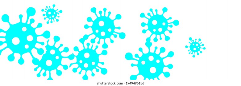 Sick Neon Test White Healthcare Quarantine Turquoise Virus Vector. Danger Sign Vivid Epidemic Coronavirus Backdrop. Pandemic Vibrant Science Bright Covid-19 Blue Medicine Illustration.