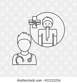 sick person design 