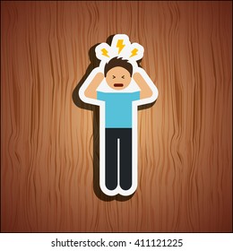 sick person design 