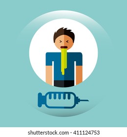 sick person design 