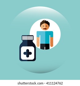 sick person design 