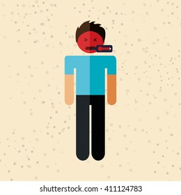 sick person design 